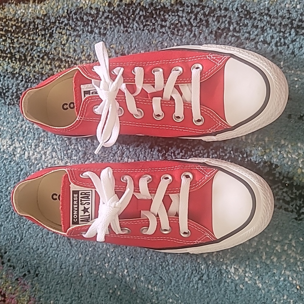 Converse Red and White Sneakers